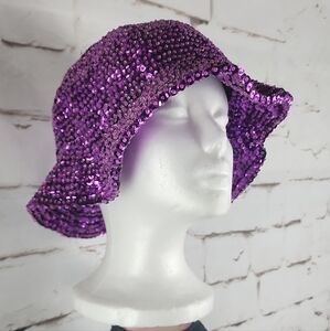 Sequin Purple Women's Hat